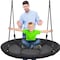 Serenelife 40 Inch Giant Outdoor Saucer Tree Swing with Hang Kit and Center Spinner SLSWNG102 - alternate 2